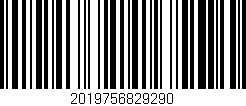 Código de barras (EAN, GTIN, SKU, ISBN): '2019756829290'