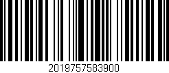 Código de barras (EAN, GTIN, SKU, ISBN): '2019757583900'