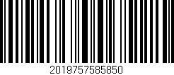 Código de barras (EAN, GTIN, SKU, ISBN): '2019757585850'