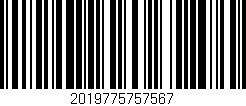 Código de barras (EAN, GTIN, SKU, ISBN): '2019775757567'