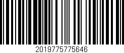 Código de barras (EAN, GTIN, SKU, ISBN): '2019775775646'