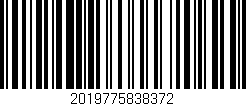Código de barras (EAN, GTIN, SKU, ISBN): '2019775838372'
