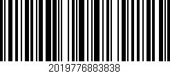 Código de barras (EAN, GTIN, SKU, ISBN): '2019776883838'