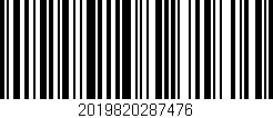 Código de barras (EAN, GTIN, SKU, ISBN): '2019820287476'