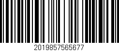 Código de barras (EAN, GTIN, SKU, ISBN): '2019857565677'