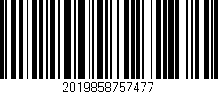 Código de barras (EAN, GTIN, SKU, ISBN): '2019858757477'
