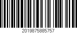 Código de barras (EAN, GTIN, SKU, ISBN): '2019875885757'