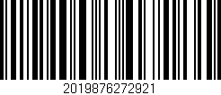 Código de barras (EAN, GTIN, SKU, ISBN): '2019876272921'