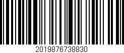Código de barras (EAN, GTIN, SKU, ISBN): '2019876738830'