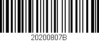 Código de barras (EAN, GTIN, SKU, ISBN): '20200807B'