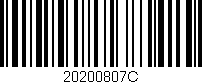 Código de barras (EAN, GTIN, SKU, ISBN): '20200807C'