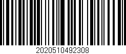 Código de barras (EAN, GTIN, SKU, ISBN): '2020510492308'