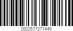 Código de barras (EAN, GTIN, SKU, ISBN): '2022577271445'