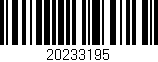 Código de barras (EAN, GTIN, SKU, ISBN): '20233195'