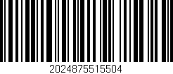 Código de barras (EAN, GTIN, SKU, ISBN): '2024875515504'