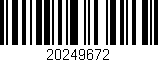 Código de barras (EAN, GTIN, SKU, ISBN): '20249672'