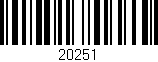 Código de barras (EAN, GTIN, SKU, ISBN): '20251'