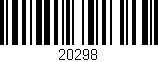 Código de barras (EAN, GTIN, SKU, ISBN): '20298'
