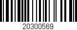 Código de barras (EAN, GTIN, SKU, ISBN): '20300569'