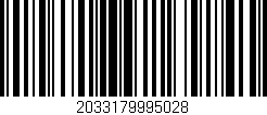 Código de barras (EAN, GTIN, SKU, ISBN): '2033179995028'
