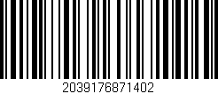 Código de barras (EAN, GTIN, SKU, ISBN): '2039176871402'