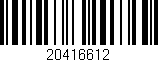 Código de barras (EAN, GTIN, SKU, ISBN): '20416612'