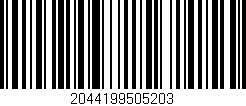 Código de barras (EAN, GTIN, SKU, ISBN): '2044199505203'