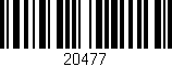 Código de barras (EAN, GTIN, SKU, ISBN): '20477'