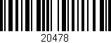 Código de barras (EAN, GTIN, SKU, ISBN): '20478'
