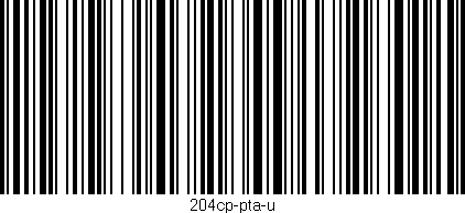 Código de barras (EAN, GTIN, SKU, ISBN): '204cp-pta-u'