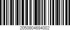 Código de barras (EAN, GTIN, SKU, ISBN): '2050804694002'