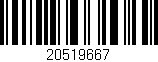 Código de barras (EAN, GTIN, SKU, ISBN): '20519667'