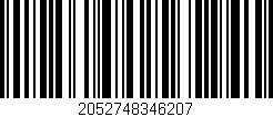 Código de barras (EAN, GTIN, SKU, ISBN): '2052748346207'