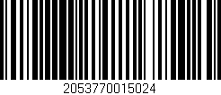 Código de barras (EAN, GTIN, SKU, ISBN): '2053770015024'