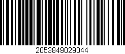 Código de barras (EAN, GTIN, SKU, ISBN): '2053849029044'
