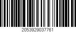 Código de barras (EAN, GTIN, SKU, ISBN): '2053929037761'