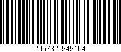 Código de barras (EAN, GTIN, SKU, ISBN): '2057320949104'