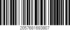 Código de barras (EAN, GTIN, SKU, ISBN): '2057681693807'