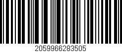 Código de barras (EAN, GTIN, SKU, ISBN): '2059966283505'