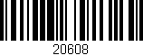 Código de barras (EAN, GTIN, SKU, ISBN): '20608'