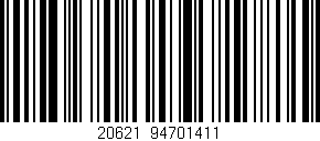 Código de barras (EAN, GTIN, SKU, ISBN): '20621|94701411'