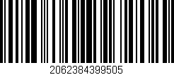Código de barras (EAN, GTIN, SKU, ISBN): '2062384399505'