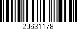 Código de barras (EAN, GTIN, SKU, ISBN): '20631178'