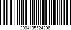 Código de barras (EAN, GTIN, SKU, ISBN): '2064195524206'
