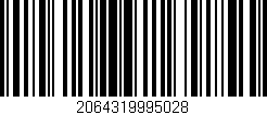 Código de barras (EAN, GTIN, SKU, ISBN): '2064319995028'