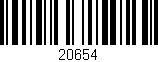 Código de barras (EAN, GTIN, SKU, ISBN): '20654'