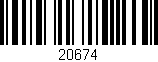 Código de barras (EAN, GTIN, SKU, ISBN): '20674'