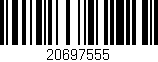 Código de barras (EAN, GTIN, SKU, ISBN): '20697555'