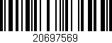 Código de barras (EAN, GTIN, SKU, ISBN): '20697569'