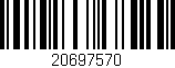 Código de barras (EAN, GTIN, SKU, ISBN): '20697570'